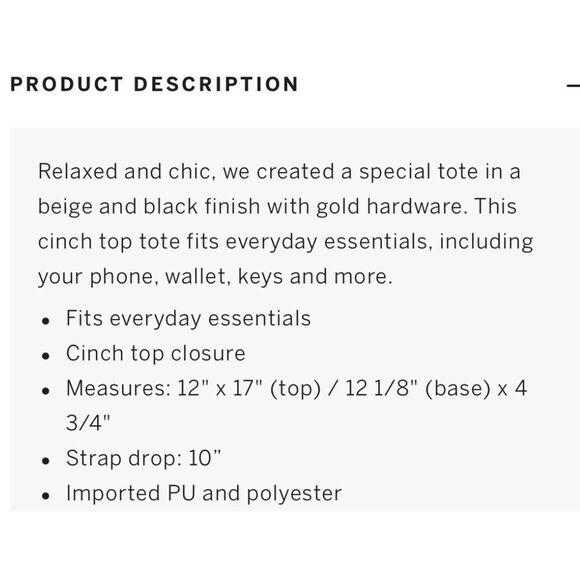 Victoria’s Secret Cinch-Top Tote - Picture 7 of 7